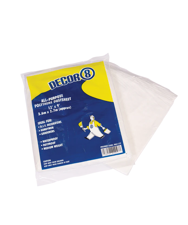 Bond-it DUST SHEET - POLYTHENE  12' X 9ft The Sealant Shop