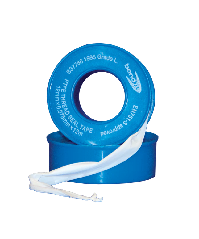 Bond-it PTFE THREAD SEAL TAPE 0.075 x 12mm x 12M The Sealant Shop