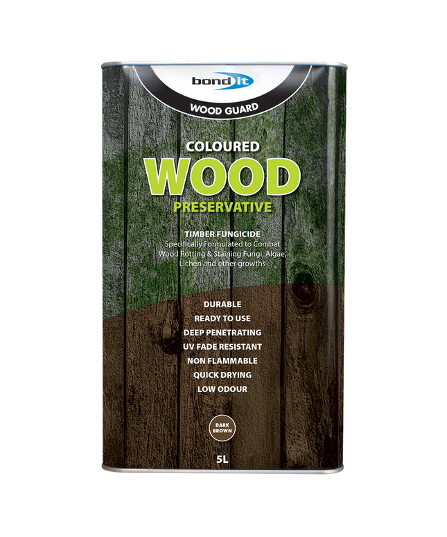 Bond-It Coloured Wood Preserver 5L Exterior Wood Treatment The Sealant Shop