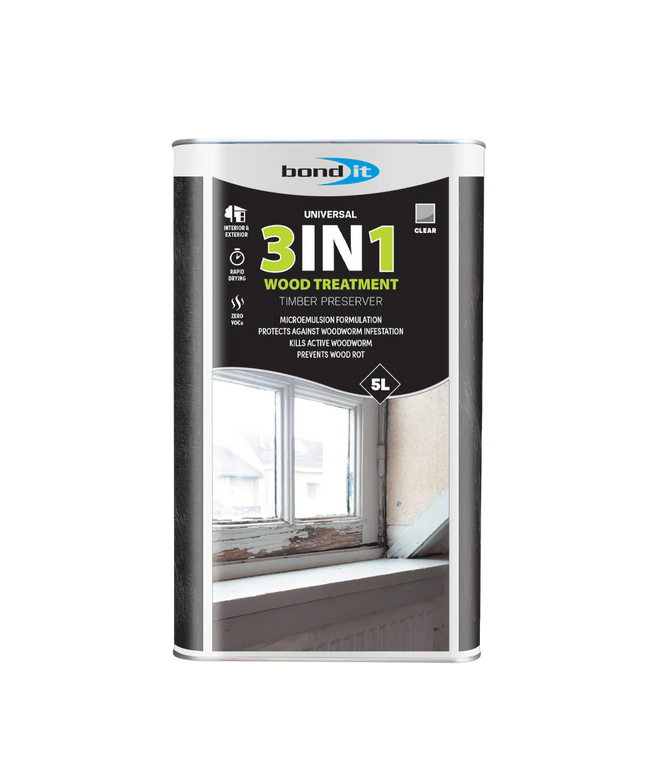 Bond-It 3 In 1 Wood Treatment 5L Wood Preserver & Protector The Sealant Shop